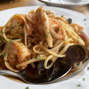 Seafood pasta