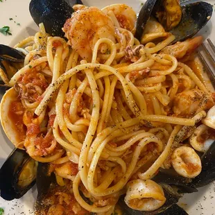 Seafood pasta
