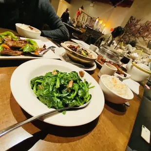 a plate of food on a table