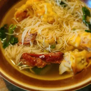 Roast Pork Noodle Wonton Soup