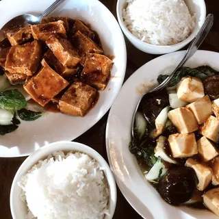 Baby Bok Choi with Shiitake Mushroom and Tofu