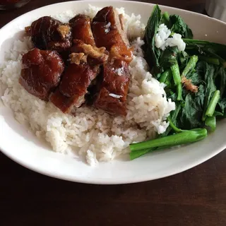 Roast Duck with Vegetable Rice