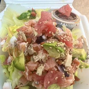 SANGO SUSHI, Laguna Niguel, CA!  Oriental Teriyaki Children Bento Box Lunch Special!  This is the side salad that&apos;s included =$14.55 OTD!