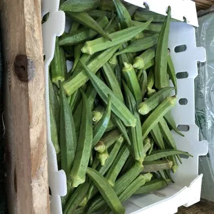 Indian okra $4.99/lb 1/9/21