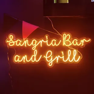a neon sign