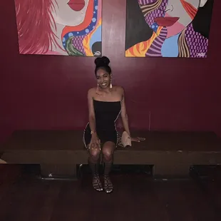Front of bar, artwork