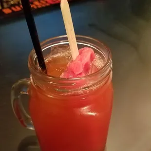 Infussed popsicles in rum punch
