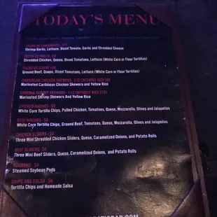 Today&apos;s Menu