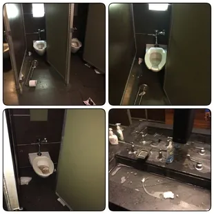 Disgusting women&apos;s bathroom