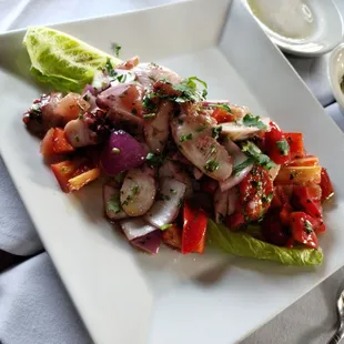 Cold octopus salad