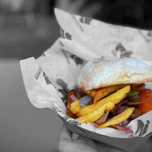 Lomo Saltado Sandwich @whaevaeats