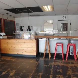 The store front area.