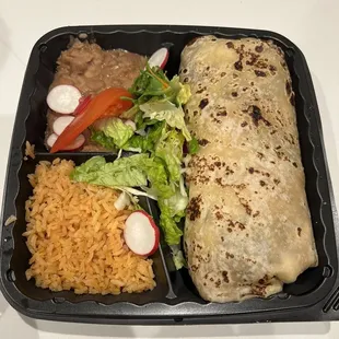 Burrito with grilled beef