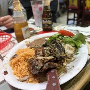 Carne asada plate