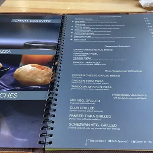 EXTENSIVE menu!