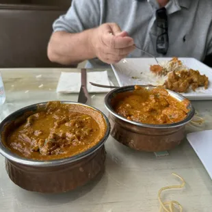 Chicken Tikka Masala and Chicken Curry