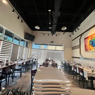 the interior of the restaurant