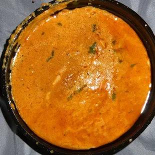 Chicken tikka masala (mostly fat and sauce)