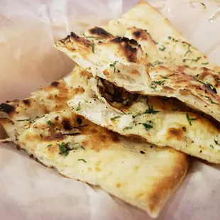 Garlic Naan (5 pieces, we ate two)