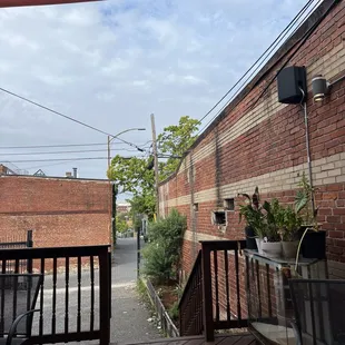 the back patio area, beautiful place to sit.