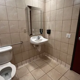 The bathroom which was clean! :)