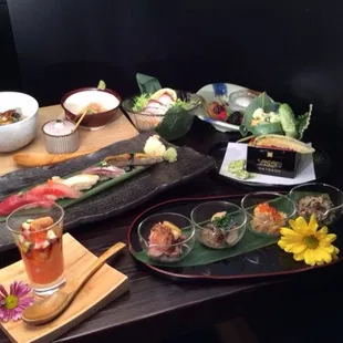 sushi and sashimi, interior