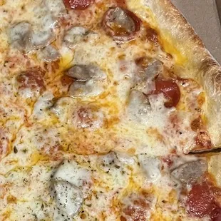 Sausage and pepperoni deliciousness!
