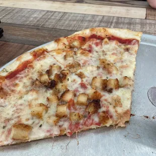 Chicken Parmesan pizza