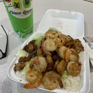 Chicken and shrimp combo