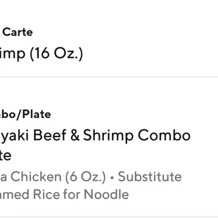 the prices of the dishes