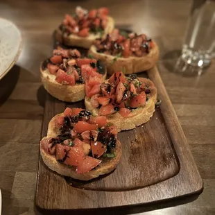 The bruschetta was the perfect starter