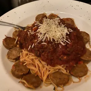 Spaghetti Bolognese Con Salsiccia