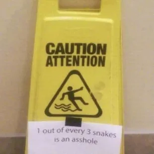 a caution sign