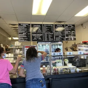 two women ordering food