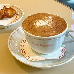 Left to Right: "Fan" Pastries, Chai Latte