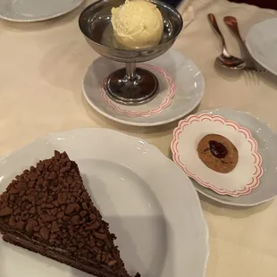 (left to right) Saint Sant Ambroeus, Vanilla Gelato and Thumbprint Cookie