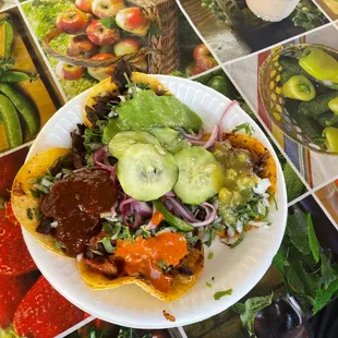 Tacos &amp; all the toppings