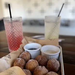 Donuts and the shrub soda