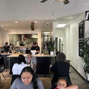 Inside dining area