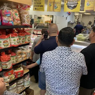 customers at the counter