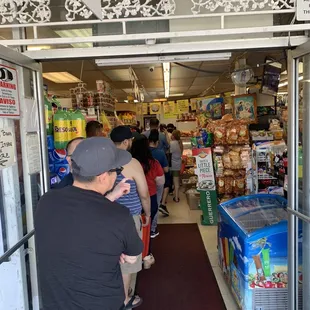 customers entering the store