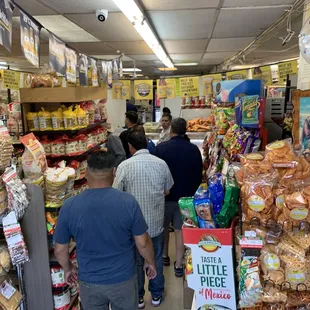 people shopping for food