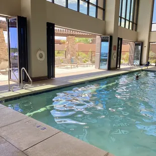 Beautiful indoor / outdoor pool area