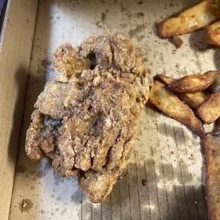 fried chicken and french fries