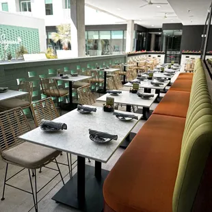 interior, sushi and sashimi