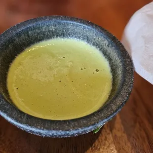 A spicy jalapeño aoli sauce (I think). So good.