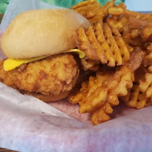 Huge Tasty Fried Chicken Sandwich