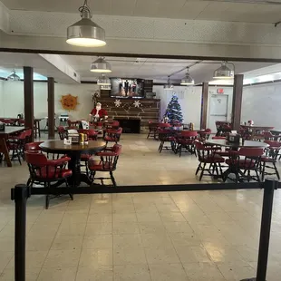 Inside. Facing away from bar