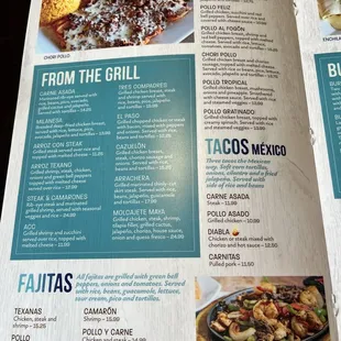 oysters and mussels, menu