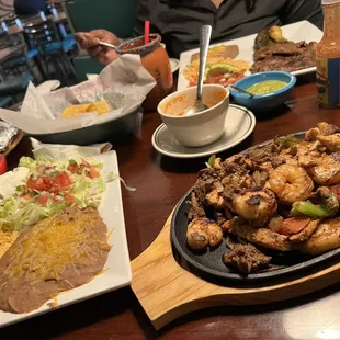 Fajitas and carne asada